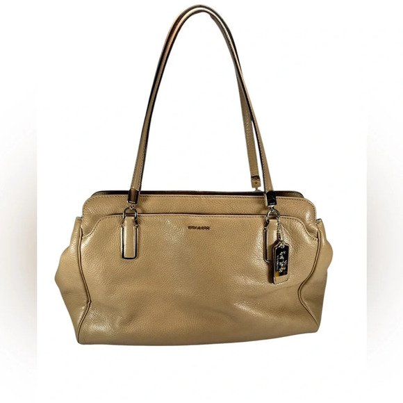 Coach Madison No. E1373-25161 Brown Leather Shoulder Bag Pre-Owned Genuine - Picture 1 of 14